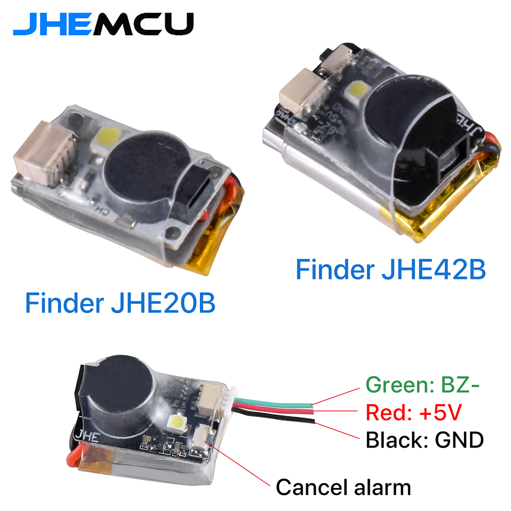 Drone Beacon Light - JHEMCU JHE42B/JHE20B ファインダー ミニ 5V 超大音量紛失防止ブザー