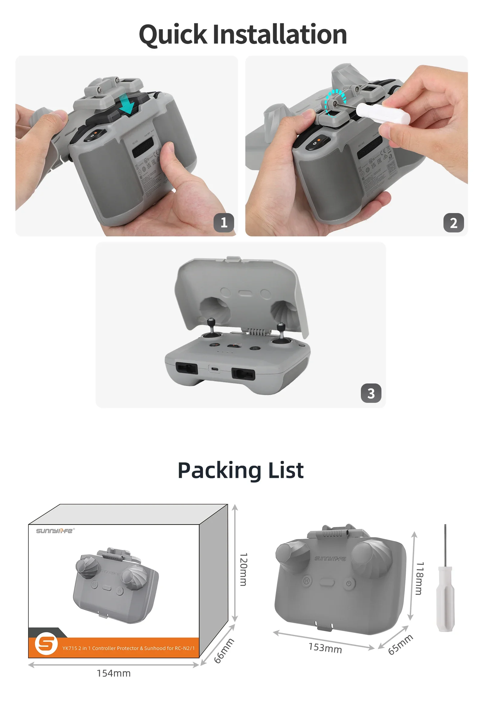 2 in 1 コントローラープロテクター サンフード コント - Drone Joystick Cover のレビューと価格