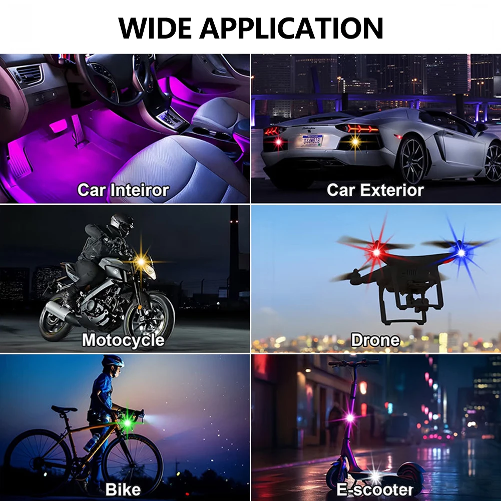 1-8 個 USB 充電式防水車オートバイドローン警告灯ワイ - Drone Power Bank のレビューと価格