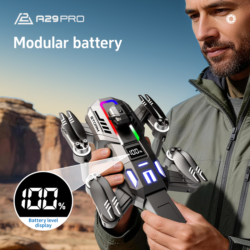 RC FPVクアッドコプターA29メカスタイルドローン クー - Drone Controller Screen のレビューと価格