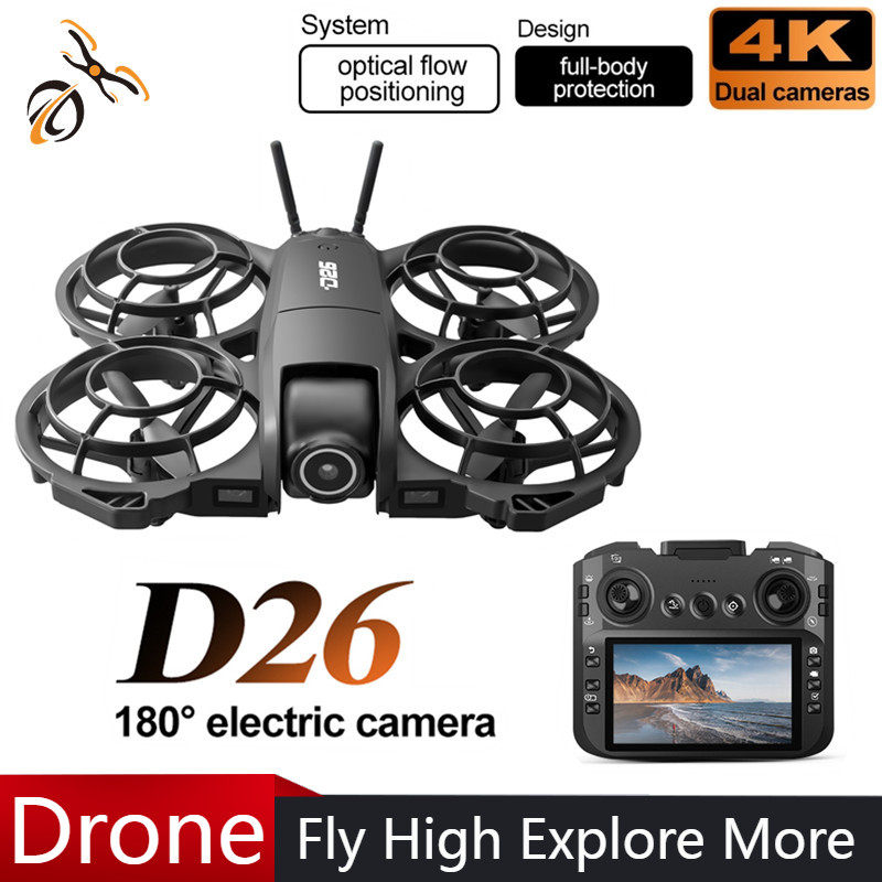 D26 ドローン 4K 空撮HD 180 °   カメラ付き - Drone Power Bank のレビューと価格